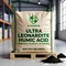 1-ton bulk bag of X-HUMATE Ultra Leonardite Humic Acid with product details on a pallet in a warehouse.
